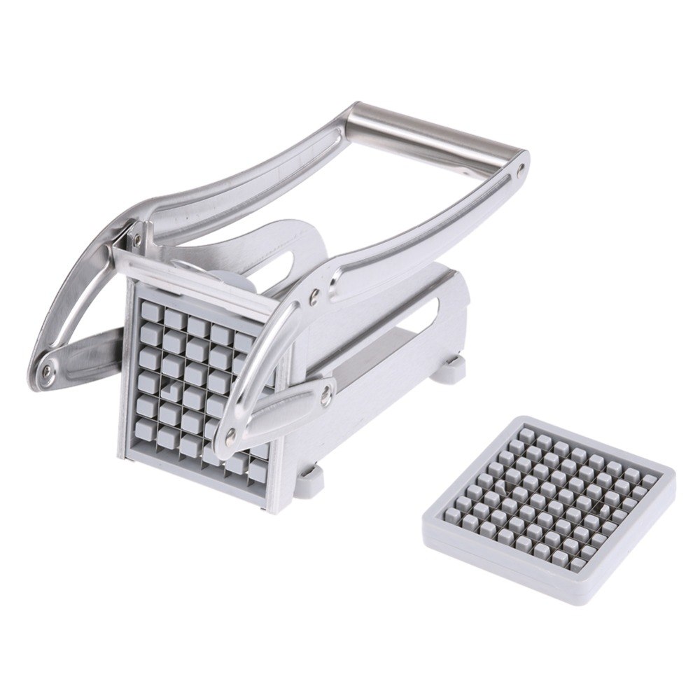Premium 2-Blade Potato & Vegetable Cutter – Stainless Steel French Fry Slicer