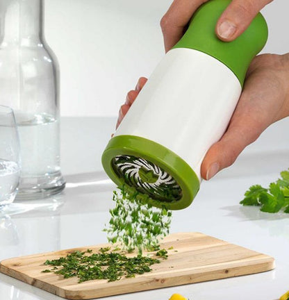 Professional Herb Grinder & Spice Mill – Microplane Chopper for Fresh Herbs, Garlic & Spices