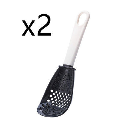 3-in-1 Multifunctional Slotted Spoon Set - Heat-Resistant Masher, Strainer & Garlic Press