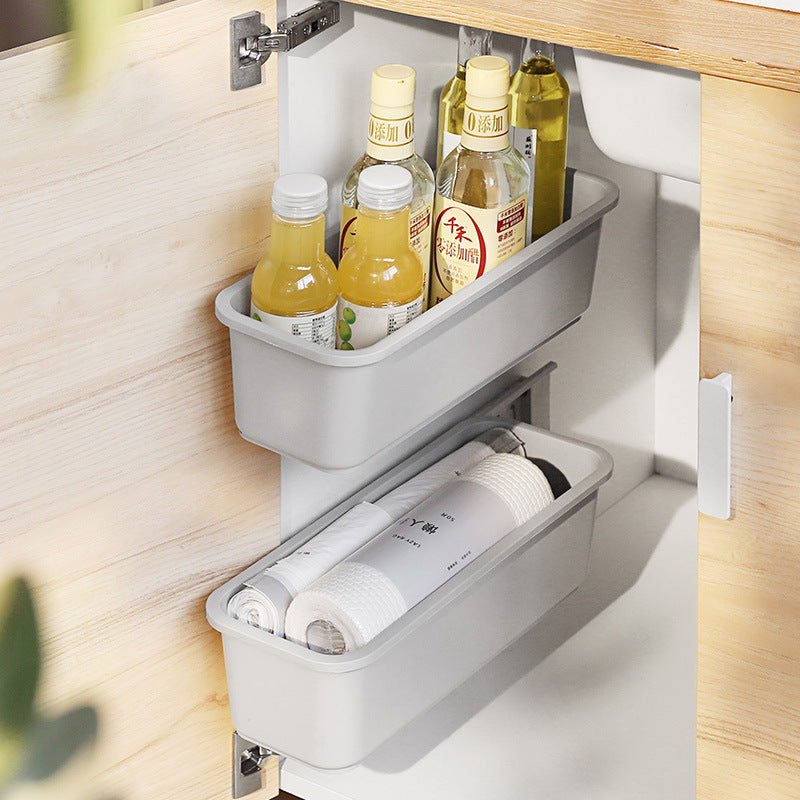 Wall-Mounted Under Sink Organizer – Pull-Out Drawer Storage Rack for Kitchen & Bathroom Cabinets