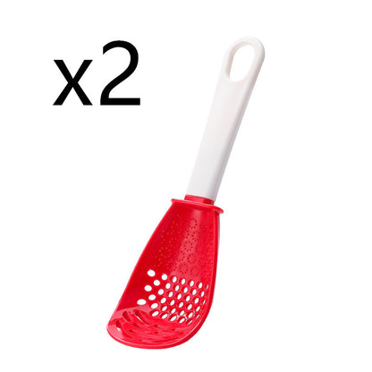 3-in-1 Multifunctional Slotted Spoon Set - Heat-Resistant Masher, Strainer & Garlic Press