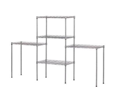 Expandable Multi-Tier Kitchen Organizer – Adjustable Metal Rack for Cabinets, Pantry & Countertops
