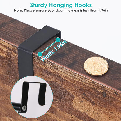 6-Tier Over-the-Door Organizer - Heavy-Duty Pantry & Kitchen Storage Rack | No Drilling