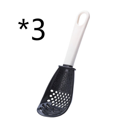 3-in-1 Multifunctional Slotted Spoon Set - Heat-Resistant Masher, Strainer & Garlic Press