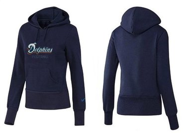 Women Miami Dolphins Logo Pullover Hoodie-- (49)